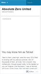 Mobile Screenshot of absolutezerotolerance.wordpress.com