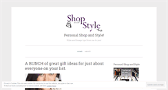 Desktop Screenshot of personalshopandstyle.wordpress.com