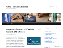 Tablet Screenshot of cwssportstherapy.wordpress.com