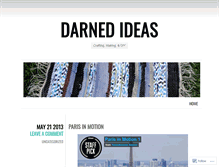 Tablet Screenshot of darnedideas.wordpress.com