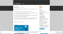 Desktop Screenshot of mytouchpad.wordpress.com