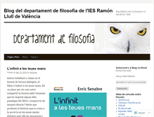 Tablet Screenshot of departamentdefilosofia.wordpress.com