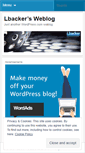 Mobile Screenshot of lbacker.wordpress.com