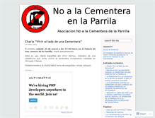 Tablet Screenshot of anticementera.wordpress.com