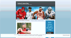 Desktop Screenshot of dvsportsblog.wordpress.com