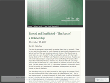 Tablet Screenshot of holdthelight.wordpress.com