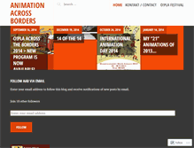Tablet Screenshot of animacrossborders.wordpress.com