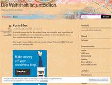 Tablet Screenshot of diewahrheitistuntoedlich.wordpress.com