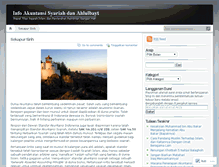 Tablet Screenshot of akuntansisyariahahlulbayt.wordpress.com