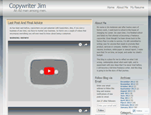 Tablet Screenshot of copywriterjim.wordpress.com