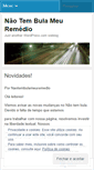 Mobile Screenshot of naotembulameuremedio.wordpress.com