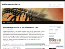 Tablet Screenshot of hablandoxlosdedos.wordpress.com