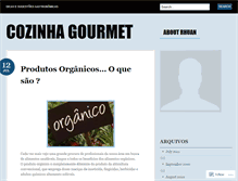 Tablet Screenshot of cozinhagourmet.wordpress.com