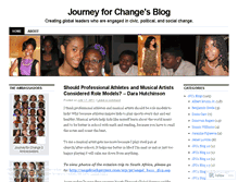 Tablet Screenshot of journeyforchange.wordpress.com