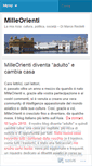 Mobile Screenshot of milleorienti.wordpress.com