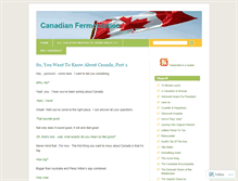 Tablet Screenshot of canadianfermentation.wordpress.com