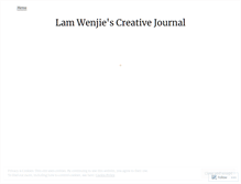 Tablet Screenshot of lamwenjie.wordpress.com
