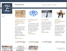 Tablet Screenshot of eduthusiast.wordpress.com