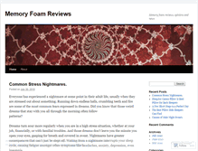 Tablet Screenshot of memoryfoamreviews.wordpress.com