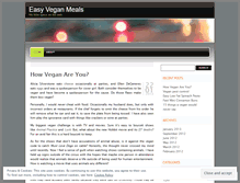 Tablet Screenshot of ecoveger.wordpress.com