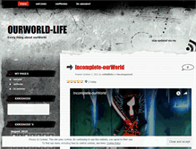 Tablet Screenshot of ourworldlife.wordpress.com