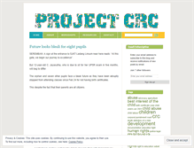 Tablet Screenshot of projectcrc.wordpress.com