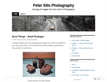 Tablet Screenshot of petersills.wordpress.com