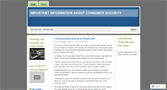 Desktop Screenshot of consumersecuritydigest.wordpress.com