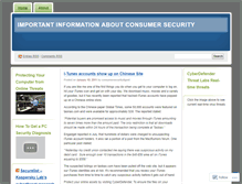 Tablet Screenshot of consumersecuritydigest.wordpress.com