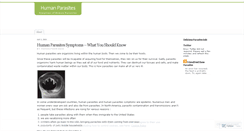 Desktop Screenshot of humanparasites.wordpress.com