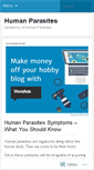 Mobile Screenshot of humanparasites.wordpress.com