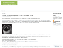 Tablet Screenshot of humanparasites.wordpress.com