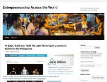 Tablet Screenshot of entrepreneurshipacrosstheworld.wordpress.com