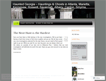 Tablet Screenshot of hauntedgeorgia.wordpress.com