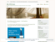 Tablet Screenshot of mycfslife.wordpress.com