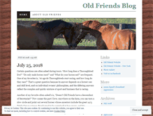 Tablet Screenshot of oldfriendsblog.wordpress.com