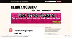 Desktop Screenshot of garotamoderna.wordpress.com