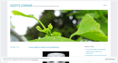 Desktop Screenshot of ozzyscorner.wordpress.com