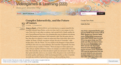 Desktop Screenshot of learningames.wordpress.com