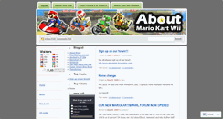 Desktop Screenshot of aboutmariokart.wordpress.com