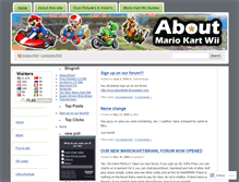 Tablet Screenshot of aboutmariokart.wordpress.com