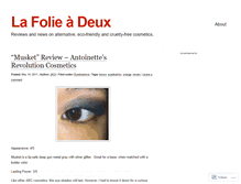 Tablet Screenshot of lafolieadeux.wordpress.com