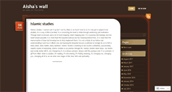 Desktop Screenshot of aishaswall.wordpress.com