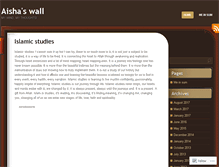 Tablet Screenshot of aishaswall.wordpress.com