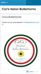 Mobile Screenshot of cicisbutterhorns.wordpress.com