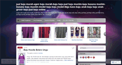 Desktop Screenshot of jualbajubaru.wordpress.com