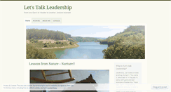 Desktop Screenshot of letstalkleadership.wordpress.com