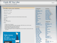 Tablet Screenshot of cookallyoulike.wordpress.com