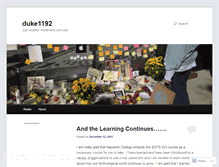 Tablet Screenshot of duke1192.wordpress.com