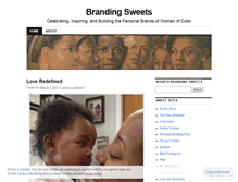Tablet Screenshot of brandingsweets.wordpress.com